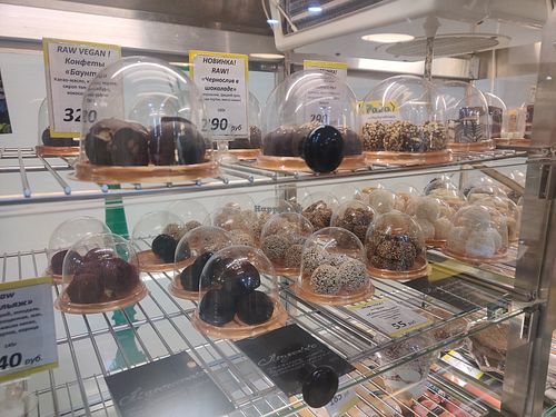 Vegan desserts at Rada in Chelyabinsk