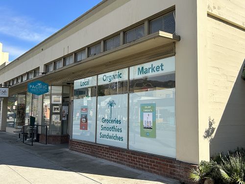 From the street   at Pacific Health Foods in Carpinteria