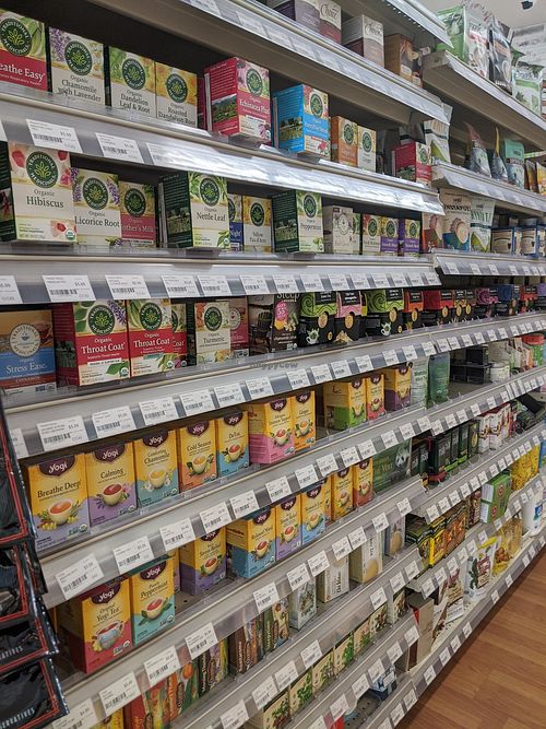 Tea at Pacific Health Foods in Carpinteria