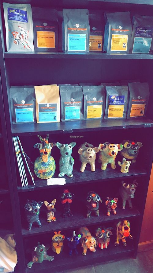 local artwork for sale : ) at Babb's Coffee House in Jamestown