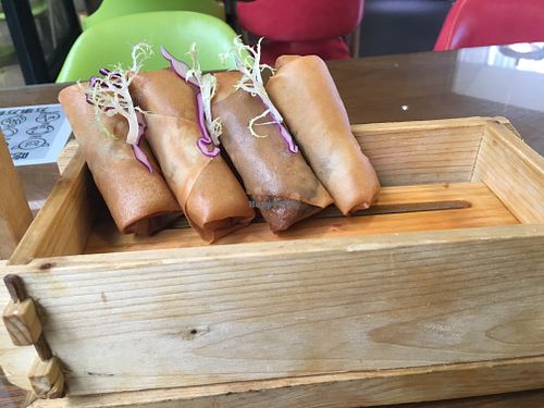 Korean crispy spring rolls (not sure why Korean) at Amrita in Shanghai