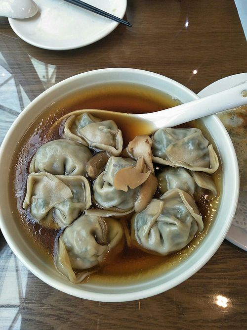 Wonton soup. at Amrita in Shanghai