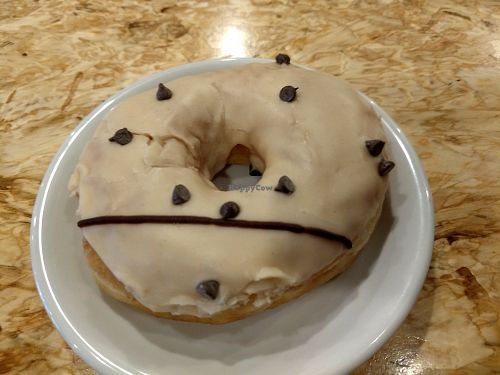 Peanut butter chocolate doughnut (vegan) at Strange Matter Coffee - Downtown in Lansing