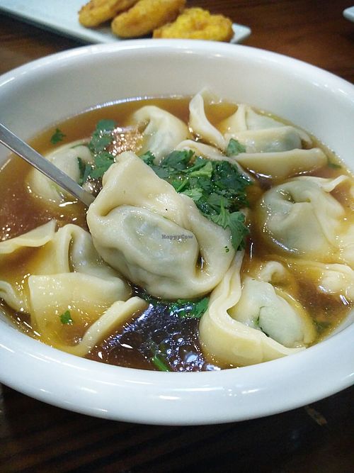 Wanton Soup at Sanwei Shu Wu - Veggie House in Shanghai