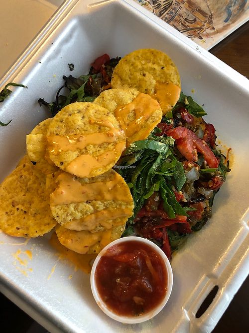 Vegan roasted red pepper flaky bake at Flavors Eatery in Lebanon