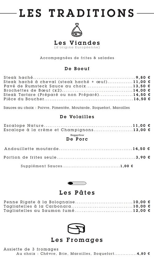 Meat, pasta, cheese at Le Palais Gourmand in Laon