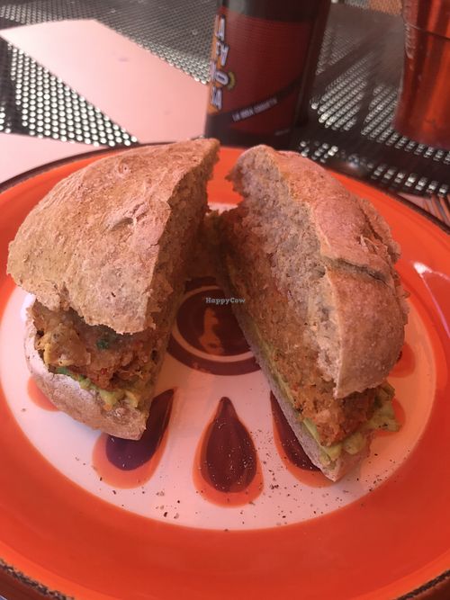Quinoa burger  at Bigote - Cuenca in Quito