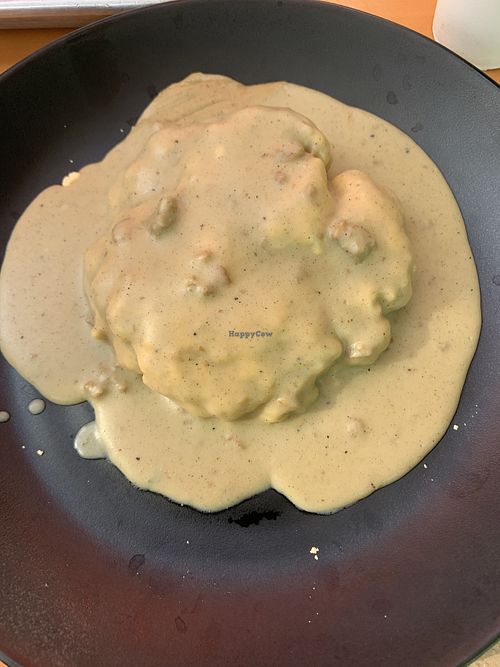Vegan biscuit with gravy  at Vida Eatery  in Bakersfield