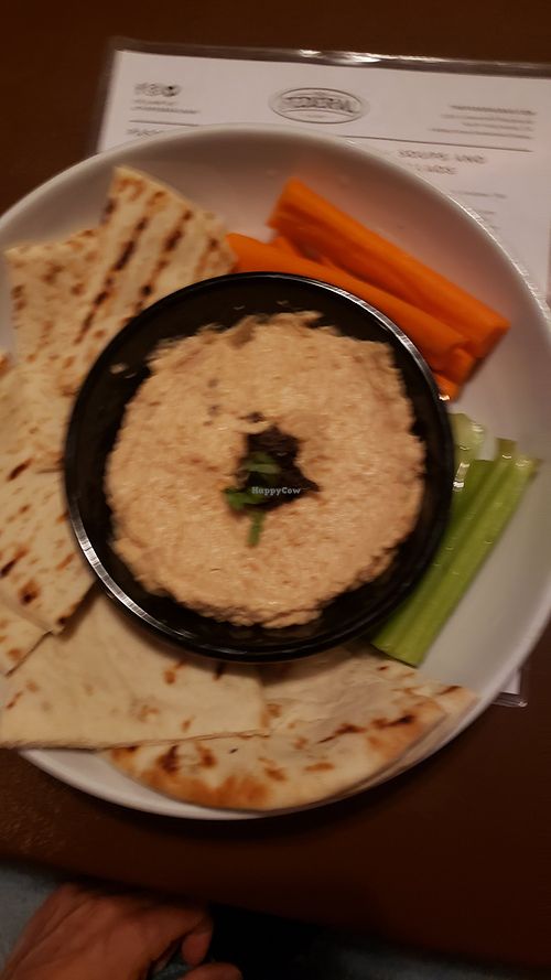Hummus is great. Made in house at The Federal Bar in North Hollywood
