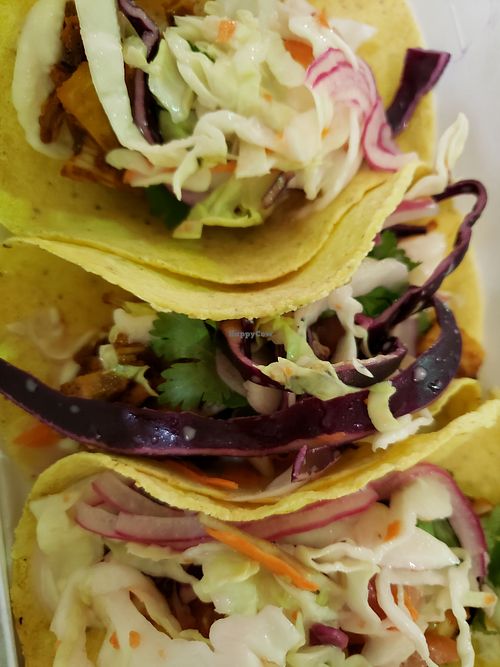 Jackfruit tacos
 at Vegolution in Saint John