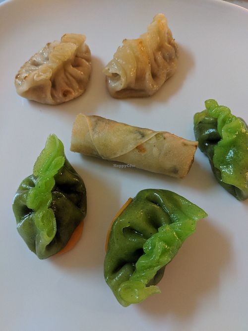 Veggie mix + spring roll at Dim Sum Yum in Paphos