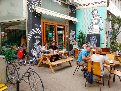 Outside of Mbasuta at Mabsuta in Tel Aviv