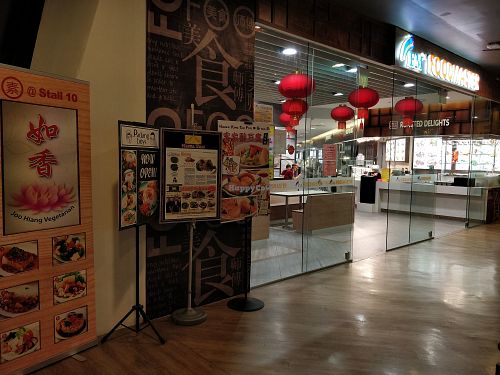 Stall 10 in FoodMaster Food court at Joo Hiang Vegetarian in Central Singapore