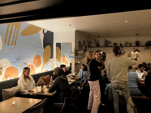 Inside dining  at No Bones in Byron Bay