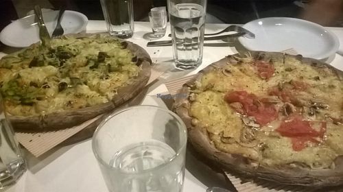 Vegan pizza  at Mystic Pizza - Exarchia in Athens