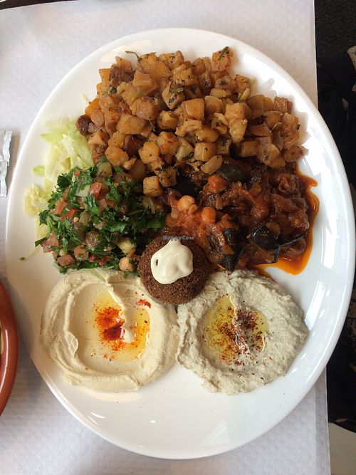 amazing vegan meal, very huge and tasty. at Houmous & Co in Strasbourg