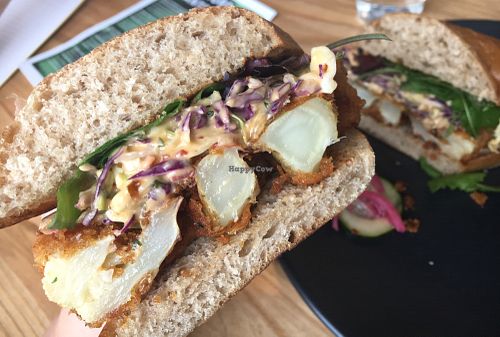 Cauliflower Po' Boy at Seward Co-op Creamery Cafe in Minneapolis