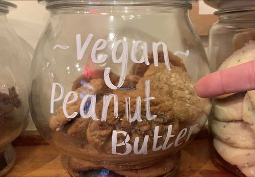Vegan Peanut Butter Cookies at Linnaea's Cafe in San Luis Obispo