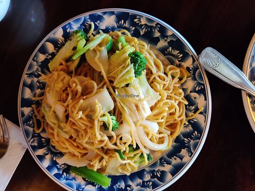 Chow mein with vegetables at Red Lotus Chinese Restaurant in West Yellowstone