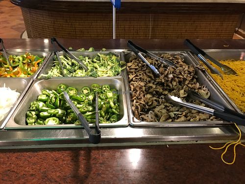 Veggie bar at Empire Fire in North Myrtle Beach
