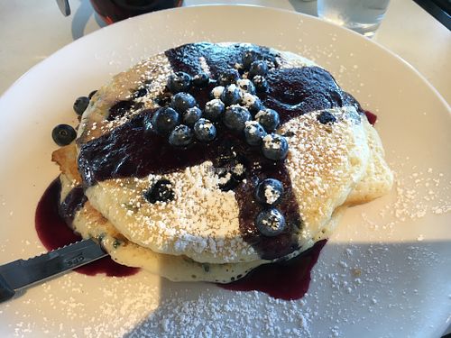 Blueberry pancakes  at Yoolkies in Dollard-des-ormeaux