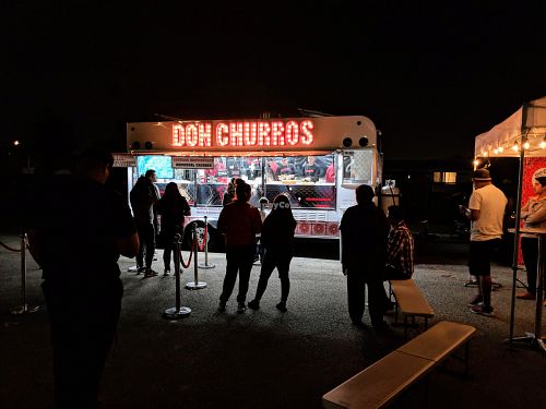 Food truck storefront at Don Churros in Anaheim