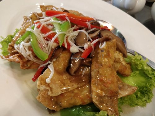 Shan Yao (herbal) tofu at New Fut Kai Vegetarian 新佛界素食 in Central Singapore