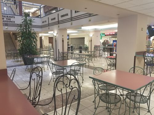 Food Court eating area at Yummy Mummy in Oklahoma City