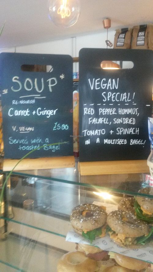 Vegan specials at Fausto Coffee in Sunderland
