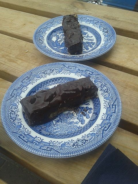 Raw snickers cake at Fausto Coffee in Sunderland