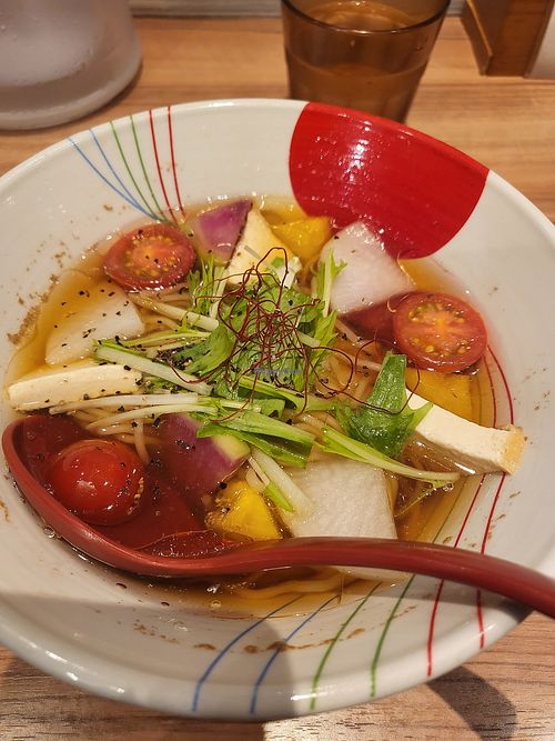 Vegan shoyu at Soranoiro Nippon in Tokyo