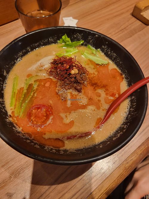 Vegan tantanmen at Soranoiro Nippon in Tokyo