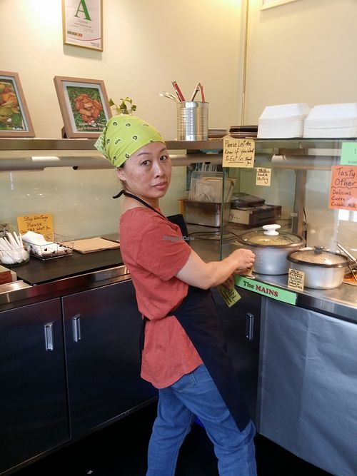 Thank you Ivy for your Tasty Vegan food!  at Vegan for Longevity & Health in Auckland