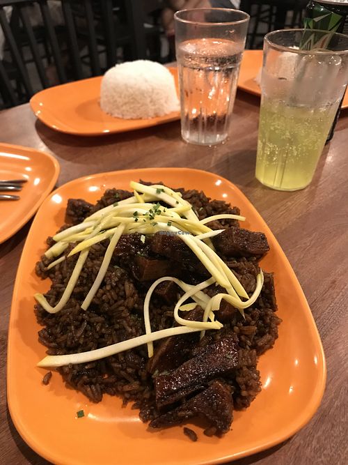 Vegan bagoong with vegemeat  at 101 Hawker Food House in Makati