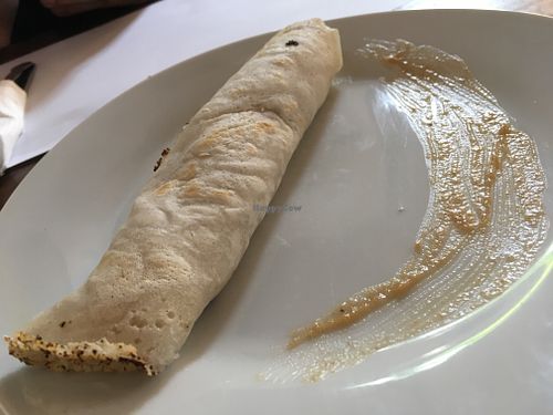 Pancake w/ dulce de Lethe at Taqueria Fantasma in Montevideo