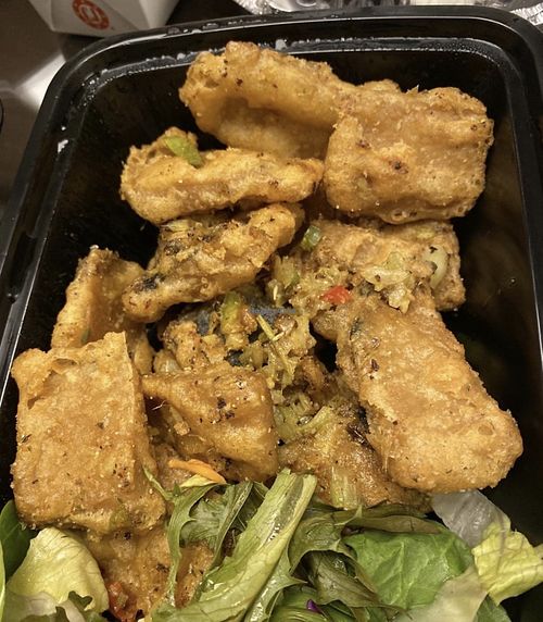 Salt Pepper Fish  at Chef Kenny's Asian Vegan Cuisine in Las Vegas