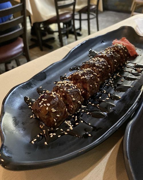 Rare Steak roll (Impossible meat)  at Chef Kenny's Asian Vegan Cuisine in Las Vegas