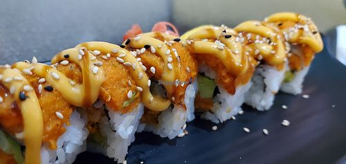 Spicy tuna roll to die for!!! at Chef Kenny's Asian Vegan Cuisine in Las Vegas