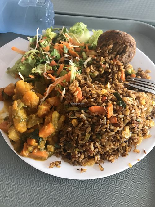 Lunch menu for 210 DOP with bottled water at Tony's F in Santo Domingo