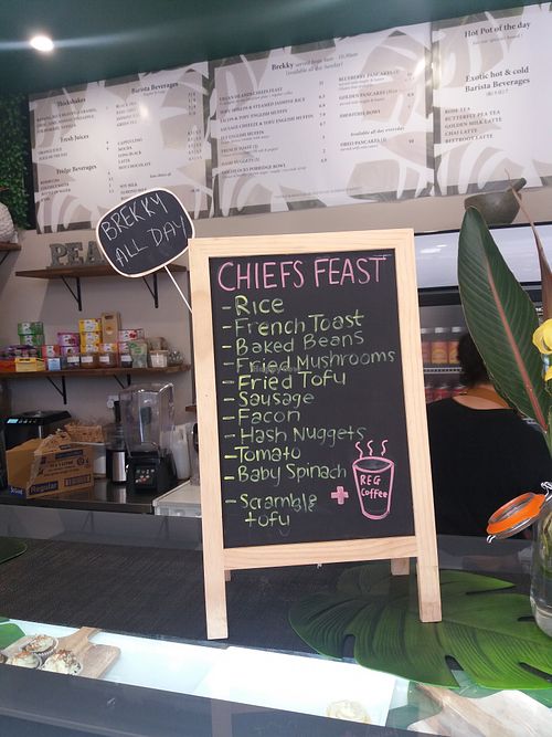 Menu at Vegan Island in Campbelltown