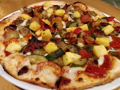 Vegan cheese at Make It Pizza and Salad in Koh Phangan