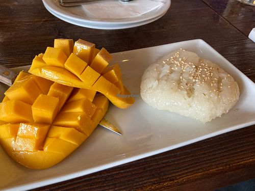 Mango sticky rice  at Kittiwat Thai Kitchen in Frederick