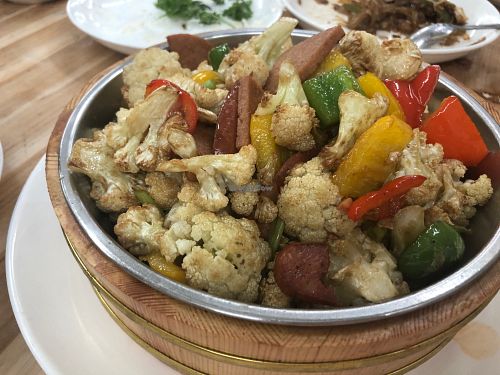 Pan-fried Cauliflowers at V+ Vegetarian Restaurant in Kowloon