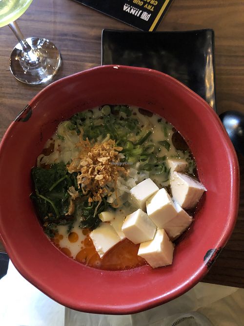 Spicy Creamy vegan ramen ⭐️⭐️⭐️⭐️⭐️  at JINYA Ramen Bar in Fairfax