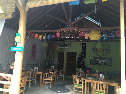 Front of restaurant at Organica in Penida Island
