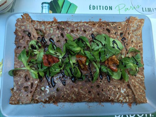 The vegan galette. It was very good and filling ! at Crêperie Les 4 Saisons in Amboise