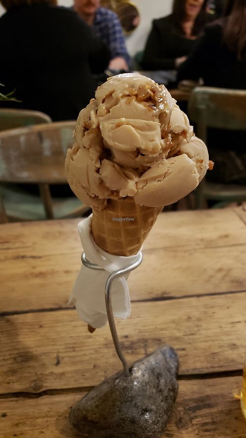 There's soya ice cream, you say?!? at Johnny Dough's at The Bridge in Conwy