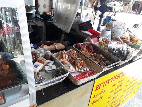 Snacks. at Jey Noo Jao Gao Vegetarian Food in Chiang Mai
