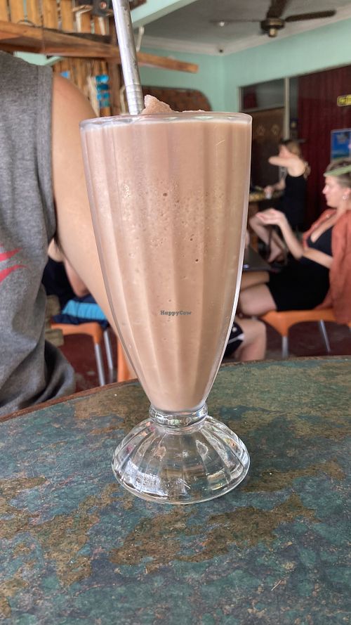 Choco milkshake  at Indiana vegan Cafe & Yoga in Langkawi