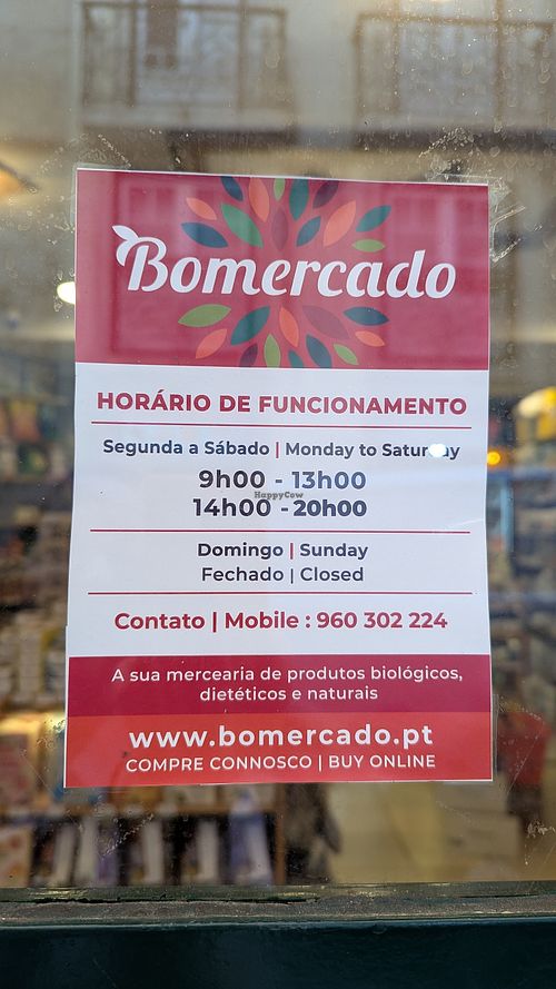 Closed 1-2 pm (November 2024) at Bomercado in Lisbon